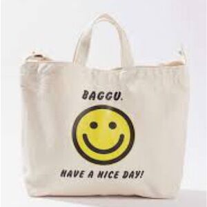 BAGGU HAVE A NICE DAY HORIZONTAL TOTE BAG SEE ALL PICS